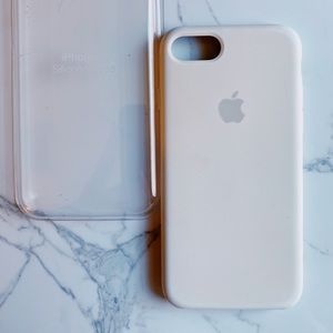 Apple White Silicone Case iPhone 8